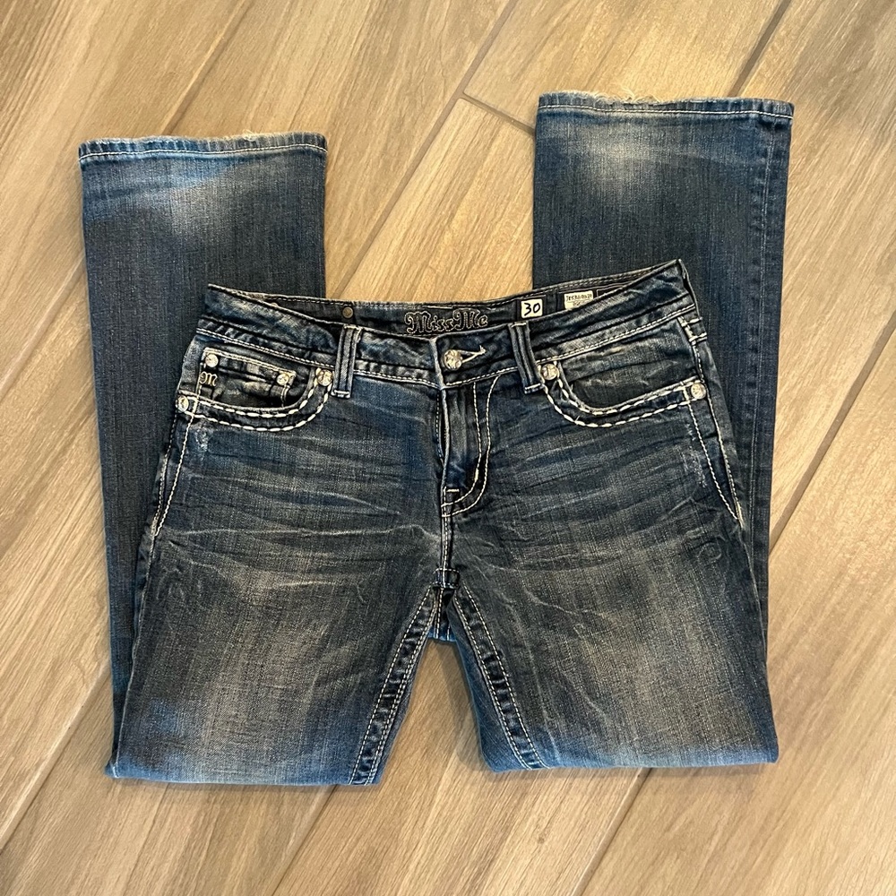 Miss Me jeans size 30 Jess3669B2R Boot cut - Picture 2 of 6